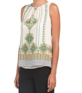 ROSE & Olive Chiffon Sleeveless Blouse